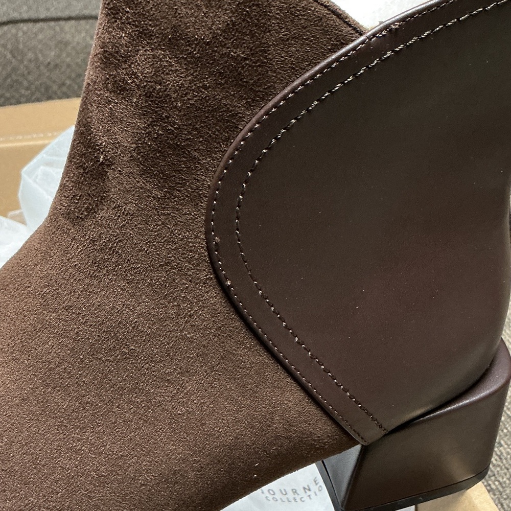 Journee Brown Women's Booties NIB size 12 - Picture 2 of 7